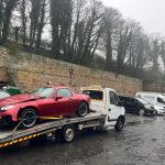 Safe transport of collision-damaged vehicles