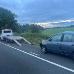 Car recovery service responding to a roadside breakdown