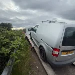 Vehicle recovery truck attending an emergency callout